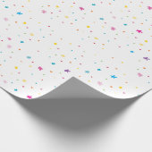 RAINBOW PARTY PATTERN heldere, kleurrijke moderne Cadeaupapier (Hoek)