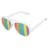 Rainbow Party Shades Aviator Zonnebril (Gekanteld)