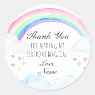 Rainbow Party Sticker, Rainbow Dank u Stickers