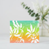 Rainbow Passion Flower Briefkaart (Staand voorkant)