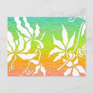 Rainbow Passion Flower Briefkaart