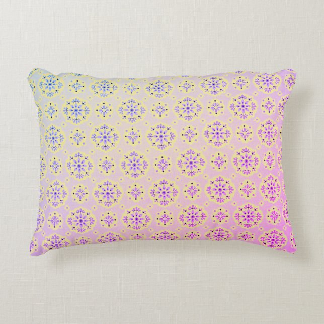 Rainbow  Pastel Accent Pillow Decoratief Kussen (Voorkant)