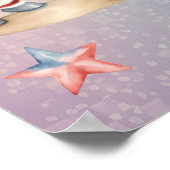 Rainbow Pastel Animals 7th Birthday Party Welkom Poster (Hoek)