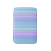 Rainbow Pastel Blue Paars Green Bath Mat (Voorkant Verticaal)