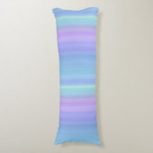 Rainbow Pastel Blue Paars Green Body Pillow Lichaamskussen (Voorkant Verticaal)