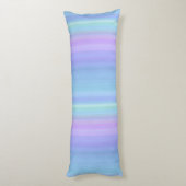 Rainbow Pastel Blue Paars Green Body Pillow Lichaamskussen (Achterkant (Verticaal))