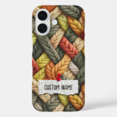 Rainbow Pastel Chunky Gebreide Granny Custom Naam Case-Mate iPhone Case (Achterkant)