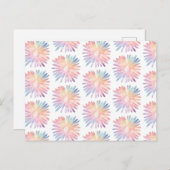 Rainbow Pastel Daisies Kleurrijke Bloem Patroon Briefkaart (Voorkant / Achterkant)
