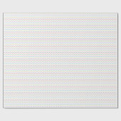 Rainbow Pastel Dot Stripes for Gender Neutral Cadeaupapier (Vlak)