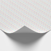 Rainbow Pastel Dot Stripes for Gender Neutral Cadeaupapier (Hoek)