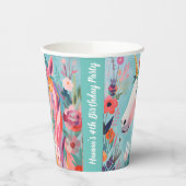 Rainbow Pastel Dream Eenhoorn Papieren Bekers (Links)