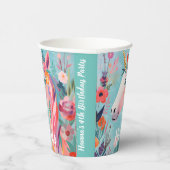 Rainbow Pastel Dream Eenhoorn Papieren Bekers (Rechts)