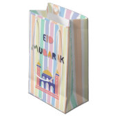 Rainbow Pastel Eid Mubarak Eid Gift Bag Klein Cadeauzakje (Voorkant Gekanteld)