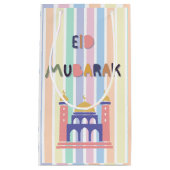 Rainbow Pastel Eid Mubarak Eid Gift Bag Klein Cadeauzakje (Voorkant)
