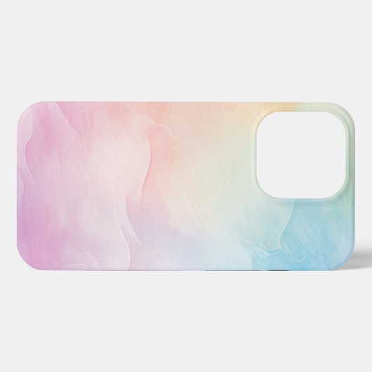 Rainbow Pastel esthetisch iPhone Hoesje (Achterkant horizontaal)