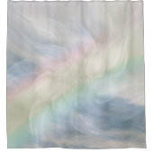 Rainbow Pastel Floral Mandala design Douchegordijn (Voorkant)