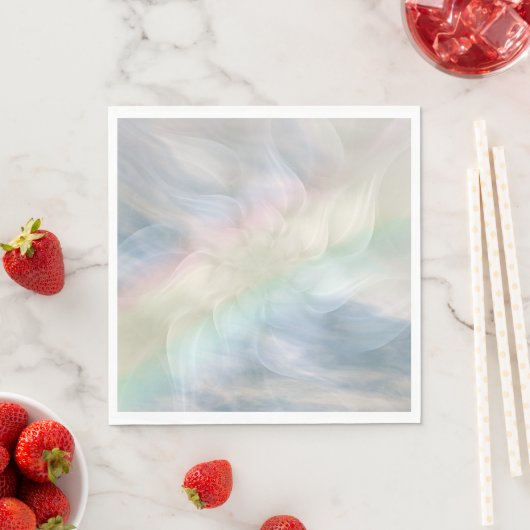 Rainbow Pastel floral Mandala design Servetten (Insitu)