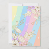 Rainbow Pastel Floral Small Business Appreciation Bedankkaart (Achterkant)