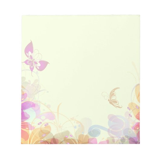 Rainbow Pastel Florals Notitieblok (Voorkant)