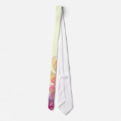 Rainbow Pastel Florals Stropdas (Achterkant)