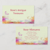 Rainbow Pastel Florals Visitekaartje (Voorkant / Achterkant)