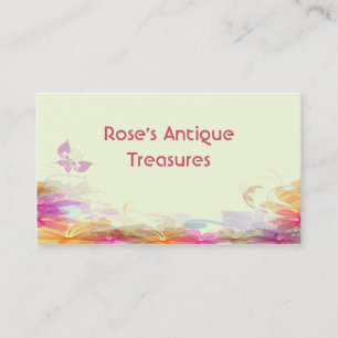 Rainbow Pastel Florals Visitekaartje