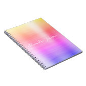 Rainbow Pastel Folie Professional Girly Notitieboek (Rechterzijde)