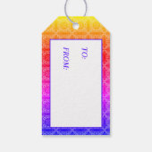 Rainbow Pastel Gift Labels Cadeaulabel (Achterkant)