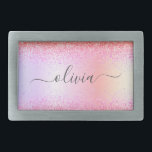 Rainbow Pastel Girly Glitter Metal Monogram Naam Gesp<br><div class="desc">Regenboogpasta Faux Folie Metallic Sparkle Glitter Brushed Metal Monogram Name Belt Buckle. Dit maakt het perfecte afstuderen,  zoete 16 16,  18,  21,  30,  40,  50,  60,  70,  80,  90,  100 jaar,  bruiloft,  vrijgezellenfeest,  verjaardagsfeest,  baby shower of bachelorette cadeau voor iemand die van glam luxe en stijlvolle stijl houdt.</div>