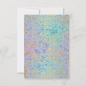 RAINBOW PASTEL GLITTER GOLD RESPONS RSVP (Achterkant)