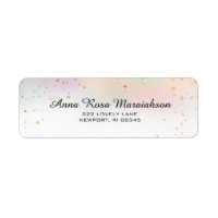 *~* Rainbow Pastel Gold Glitter Unicorn Waterverf