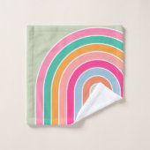 Rainbow Pastel Green Bad Handdoek (Wasdoekje)