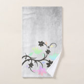 Rainbow Pastel Lovebird Bath Towel Set Bad Handdoek (Handdoek)