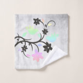 Rainbow Pastel Lovebird Bath Towel Set Bad Handdoek (Wasdoekje)