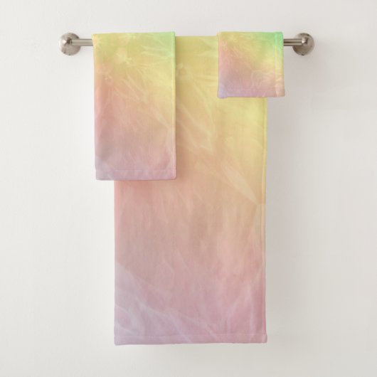 Rainbow Pastel Mandala design Bad Handdoek (Insitu)