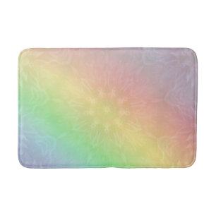 Rainbow Pastel Mandala design Badmat
