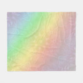 Rainbow Pastel Mandala design Fleece Deken (Voorkant (Horizontaal))