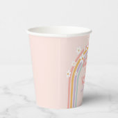 Rainbow Pastel Nine is een Vibe 9e verjaardag Papieren Bekers (Rechts)