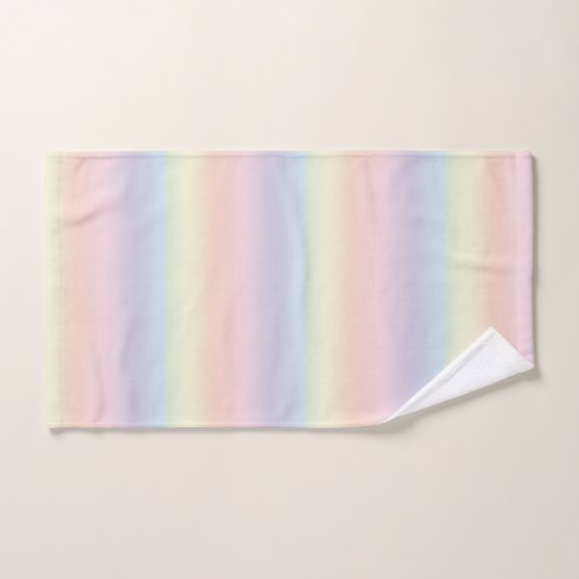 Rainbow Pastel Pattern Bath Towels Bad Handdoek (Handdoek)