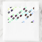 Rainbow Pastel Pills Patroon Rechthoekige Sticker (Tas)