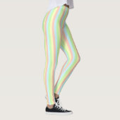 Rainbow Pastel Pinstripe Leggings (Rechts)