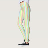 Rainbow Pastel Pinstripe Leggings (Links)