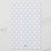 Rainbow Pastel Roze Briefpapier (Achterkant)