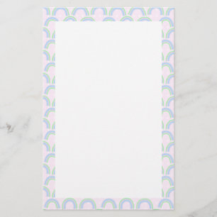 Rainbow Pastel Roze Briefpapier