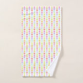 Rainbow Pastel Stippen Pattern Bad Handdoek (Handdoek)
