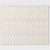 Rainbow Pastel Stippen Pattern Cadeaupapier (Vlak)