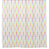 Rainbow Pastel Stippen Pattern Douchegordijn (Voorkant)