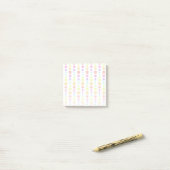Rainbow Pastel Stippen Pattern Post-it® Notes (Op bureau)