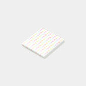 Rainbow Pastel Stippen Pattern Post-it® Notes (Schuin)