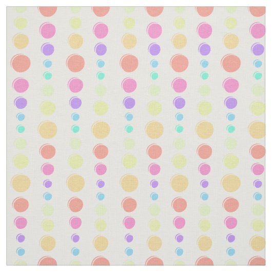 Rainbow Pastel Stippen Pattern Stof (Swatch)